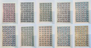 AJMAN-MNH Complete Sheets, "Ajman 1965 Olympic Sports" SC# 31-40 (AJM31-40_02) - Picture 1 of 11