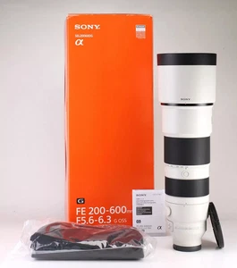 Sony FE 200-600mm F5.6-6.3 G OSS AF Lens for Sony E- Mount Boxed F&R Caps & Hood - Picture 1 of 13