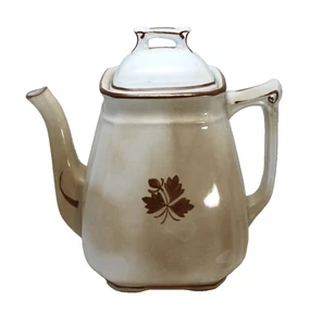 Meakin Alfred Royal Ironstone Servizio da tè foglia caffè ferro ossidazione altezza 9,5" - Foto 1 di 7