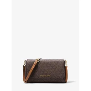 Borsa a tracolla Michael Kors media convertibile con logo marrone-OS nuova con etichetta - Foto 1 di 1