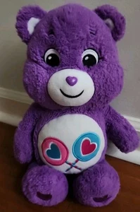 Peluche de peluche H Care Bears Share Bear púrpura animal de peluche piruleta vientre pp - Imagen 1 de 5