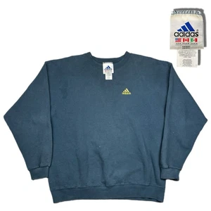 Vintage Adidas Embroidered Logo Pullover Crewneck Sweatshirt Boxy Fit Medium - Bild 1 von 12