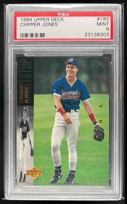 Chipper Jones 1994 Upper Deck Baseball #185 radiocontrol Atlanta Braves PSA 9 Foto 1 de 2