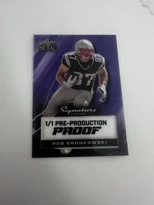 Leaf metal 1/1 Pre-Production Proof Rob Gronkowski - Picture 1 of 3