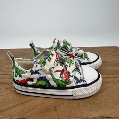 Little Kids Infants Converse Chuck Taylor All Star 2V Strap Ox Shoes Sz 5 C GUC - Image 1 of 4