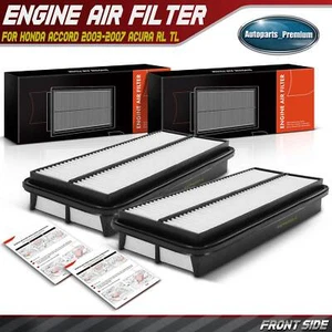 2x Engine Air Filter for Honda Accord 2003-2007 Acura RL 2005-2008 TL 2004-2006 - Picture 1 of 8