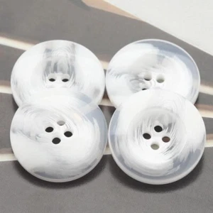 10X Resin Round Buttons 4 Holes Decor for DIY Sewing Suit Dress Coat Shirt Retro - Picture 1 of 13
