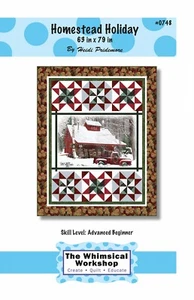 Homestead Holiday Quilt Pattern by Castille ja Cotton 63" X 79" - Picture 1 of 2