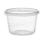 16oz Round Deli Food/Soup Storage Containers w/ Lids Light Weight Clear Plastic