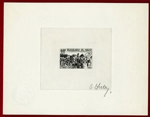 Niger 1965 #166, Artist Signed Die Proof, Radio Clubs - Picture 1 of 1
