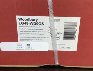 Pfister Woodbury Bathroom Sink Faucet Centerset in Brushed Nickel. LG48-WD0GS Y8 - Picture 1 of 6