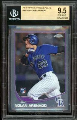 Nolan Arenado Rookie Card 2013 Topps Chrome Update #MB39 BGS 9.5 - Image 1 of 2
