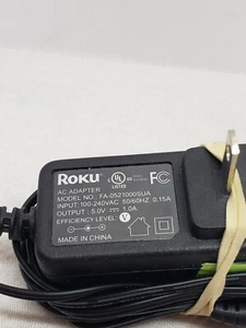 ROKU AC Adapter Replacement Cord Model FA-0521000SUA For Streaming Player - Picture 1 of 4