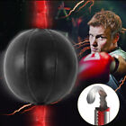 Double End Boxing Speed Ball Punching Bag Dodge Gym Training Black Pu Leath Zp S