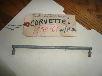 1958 59 60 61 62 Chevrolet Corvette válvula de acelerador varilla de control GM 3759064 C-4 Foto 1 de 2