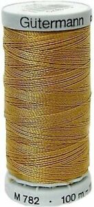 Gutermann Extra Strong Jeans Thread Gold 40 Wt. 100 Meter Spool