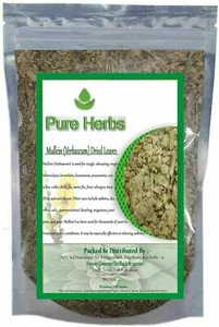 Erbe pure Mullein (Verbascum) foglie secche usate per benefici per la salute - Foto 1 di 13