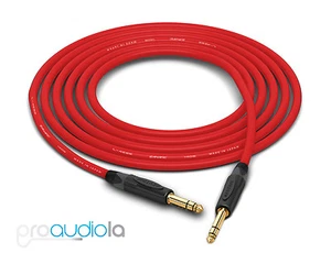 "Cable cuádruple Canare L-4E6S | oro neutro 1/4" TRS | rojo 25 pies | 25 pies | 25'" - Imagen 1 de 1