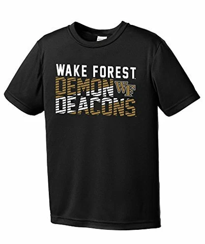 NCAA Wake Forest Demon Deacons Youth Boys Diagonal Short sleeve Polyester Com Cover