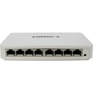 X-MEDIA XM-SW3008D | 8-Port 10/100/1000Mbps Gigabit Ethernet Desktop Switch - Picture 1 of 5