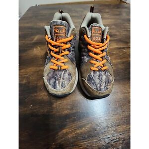 New Balance 624 Camo & Orange Athletic Sneakers KX624COY Boy's Size 3.5Y