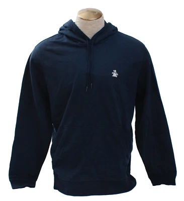 Sudadera con capucha Penguin XL azul oscuro interior polar para hombre Foto 1 de 4