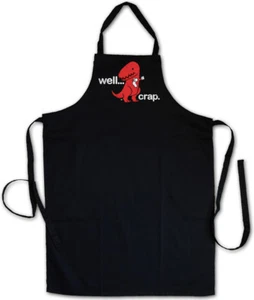 Well Crap Grillschürze Kochschürze T-Rex Dinosaur T Rex Fun Toilet paper Arms - Picture 1 of 1