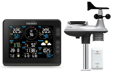 Weather Station  WIFI Internet Wunderground Professional 7-in-1 Wireless Sensor - Image 1 of 4