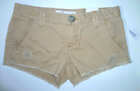 Womens AEROPOSTALE Cutoff Solid Shorty Uniform Shorts NWT #8192
