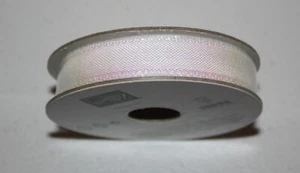 Stampin Up Retired WHITE IRIDESCENT RIBBON 10 yards 1/2" NEW RARE HTF - Picture 1 of 3