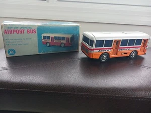 Alps Airport Toy Bus D Batteriebetrieben Made In Japan OVP Art.-Nr. 6008 - Bild 1 von 17