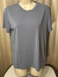 Calvin Klein Pajama Top Knit Sleep T Shirt XS Short Sleeve Tee Blue Womens - Picture 1 of 5