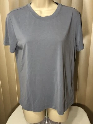 Camiseta Top Pijama Manga Corta Calvin Klein XS Tejida Dormir Azul Para Mujer Foto 1 de 4