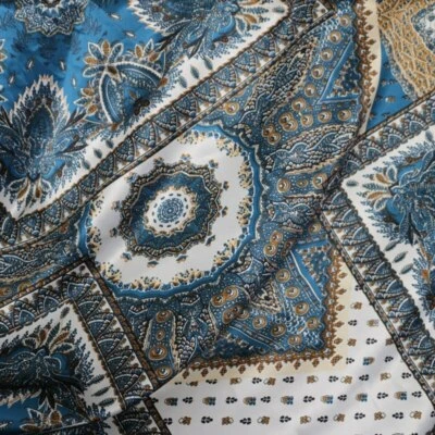 Por yarda Suave Patchwork Tela Satén Forro Bufanda Vestido Hágalo Usted Mismo Material Foto 1 de 4