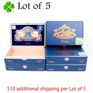 "Lotto di 5 Scatola sigari in legno vuoto Perez Carrillo Pledge Prequel 9,25"" x 6"" x 1,75" - Foto 1 di 12