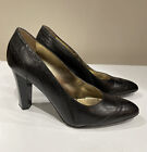 Diane Von Furstenberg Black Leather Pumps EUC (Worn 1X) - Size 9M