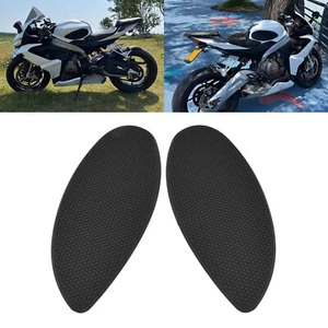 Black Tank Traction Side Pad Knees Grip Protector For APRILIA Tunon 660 / RS660  - Picture 1 of 7