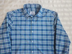 Mizzen+Main Tradition Evolved Trim Fit Herren Hemd blau grün kariert L/S Knopf XL - Bild 1 von 4