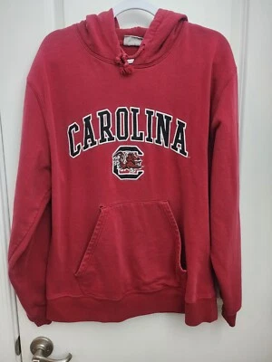 USC Gamecocks J.America Distressed Faded Hoodie Men's Large - Image 1 of 4