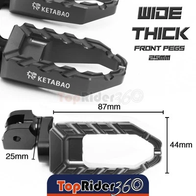 Extensor BUZZ estriberas negras de 25 mm para Honda NT 700 V DEAUVILE 07-13 12 11 Foto 1 de 4