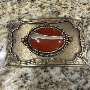 Western Gürtelschnallen für Herren Vintage Jaspis Center Stone - Bild 1 von 3