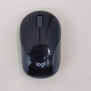 Logitech Mini Mouse Portable Laptop Miniature M187 Black USB Receiver - Picture 1 of 5