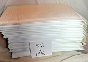 Poly Bubble Mailers 9.5 X 14.5 #4 Self Seal Envelopes Lot Of 20 Free Shipping - Picture 1 of 5