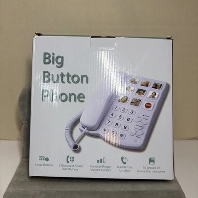 Corded Big Button Picture Phone for Seniors - Image 1 of 4