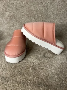Anthropologie Maeve Women's Pink Platform Slipper Shoes Size Small (6/7) - Picture 1 of 6