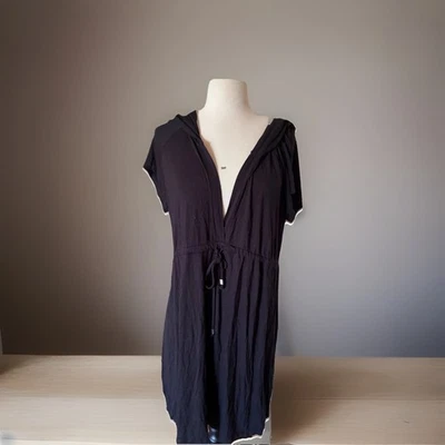 Vestido Dotti para mujer con capucha elástico borlas encubrir ropa de vacaciones Foto 1 de 4