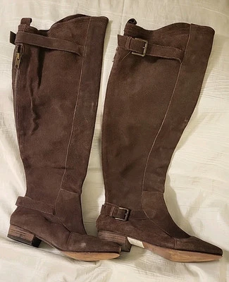 Joie Knee High Riding Brown Suede Boots Womens Size 39 EU 8.5 US  - Image 1 of 4
