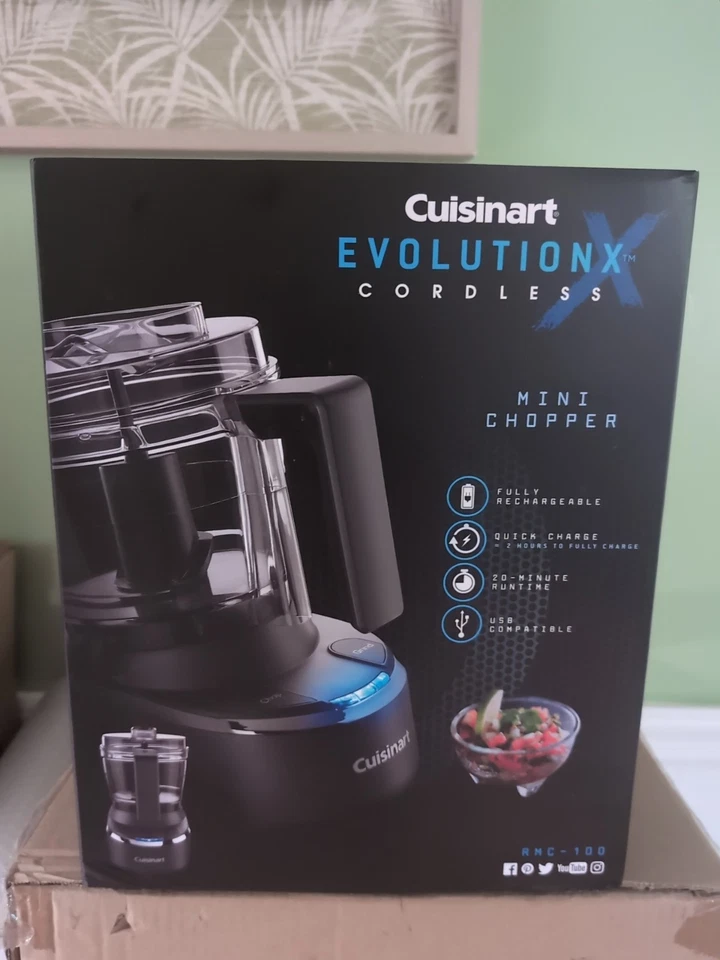 Cuisinart Rmc-100 EvolutionX Cordless Mini Chopper Black 4 Cup
