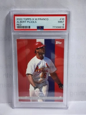 2022 Topps x Wander Franco Leyendas de Béisbol Albert Pujols #36 Red 05/10 - Image 1 of 2