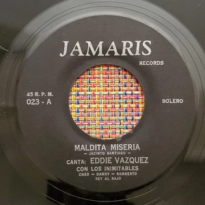 EDDIE VAZQUEZ - Maldita Misera / Latin Bolero Guaracha 45 on JAMARIS (112) - Picture 1 of 2